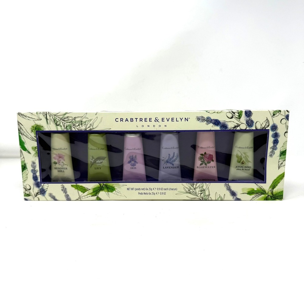 Crabtree & Evelyn Ultra-Moisturising Hand Therapy 6-Piece Gift Set 0.9oz Tubes